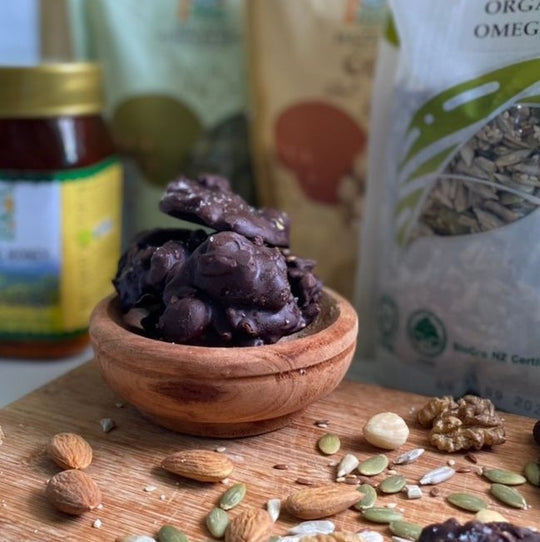Chocolate Nuts & Seeds Cluster