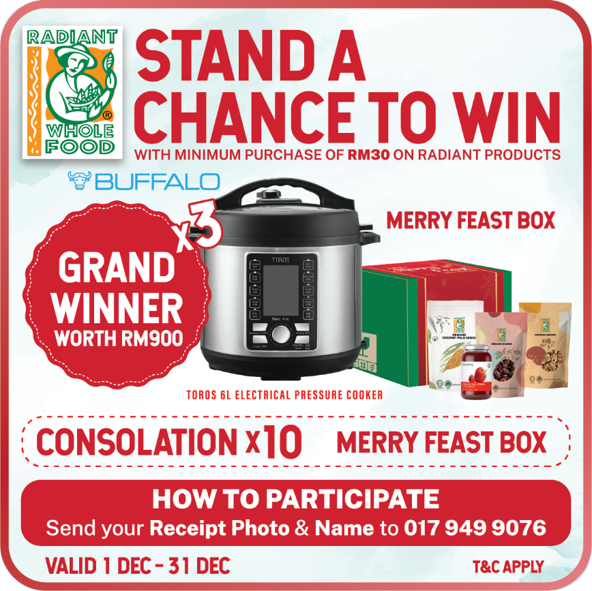 Contest Alert : Merry Feast with Radiant (Supermarket outlets only)