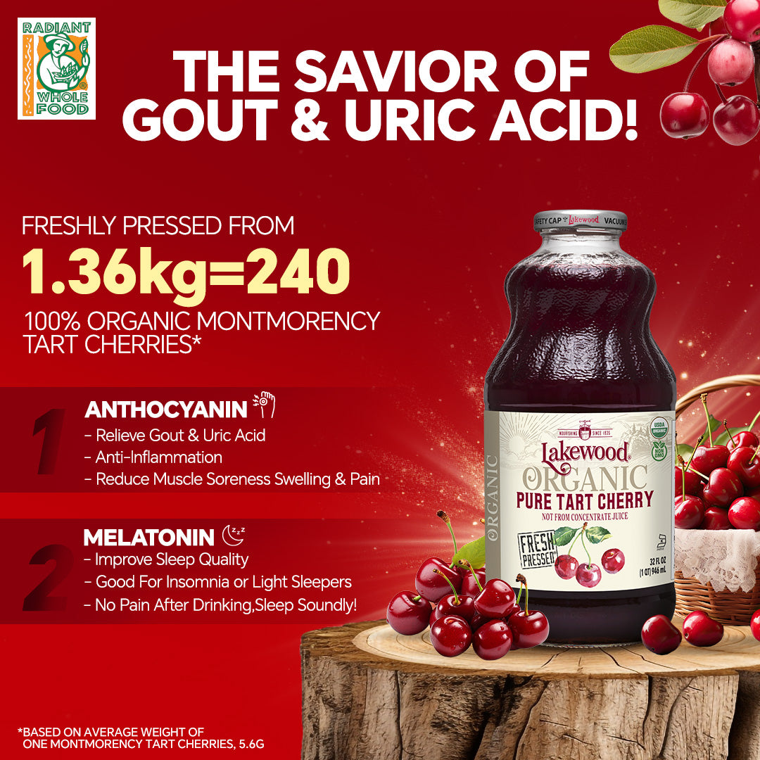 Health Benefits of Tart Cherry Juice : The Savior of Gout & Uric Acid
