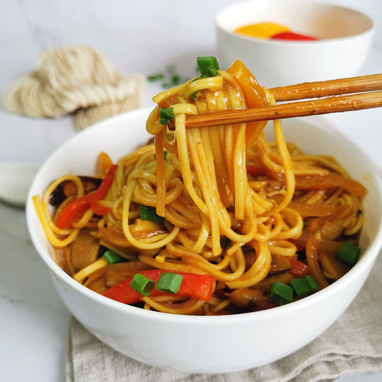 Curry and Pepper Noodles