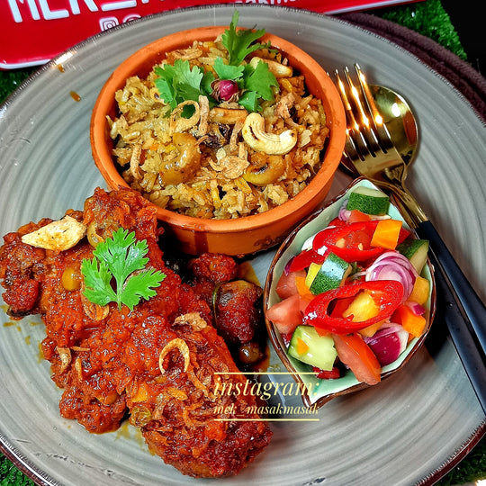Nasi Minyak and Ayam Masak Merah