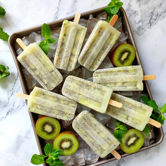 Kiwi Chia Popsicles