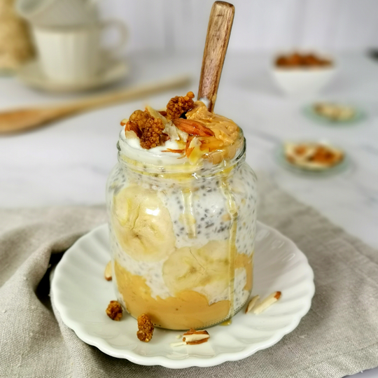 Peanut Butter Banana Overnight Oats