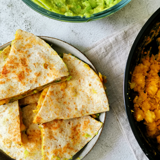 Cheesy Vegan Quesadillas