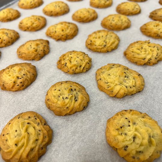 Sea Salt Chia Seed Butter Cookies