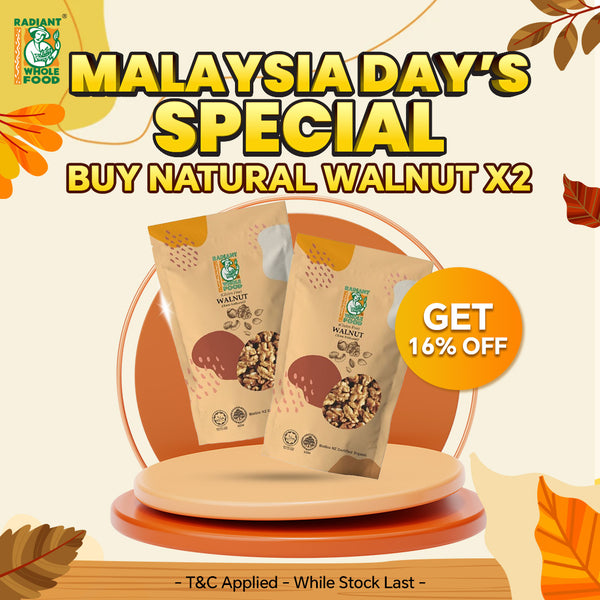 Radiant Natural Walnut, Raw (Gluten Free)