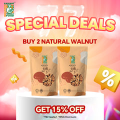 Radiant Natural Walnut, Raw (Gluten Free)