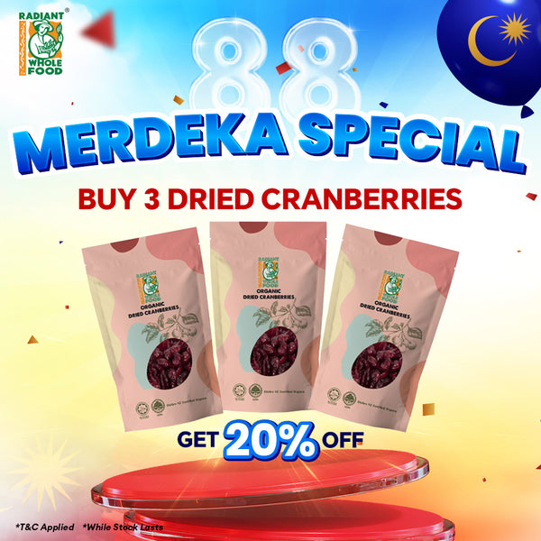Radiant Organic Dried Cranberries (Gluten Free)