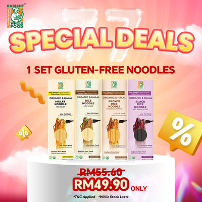 1 set Gluten Free Noodle (Millet, Rice, Brown Rice,Black Rice)