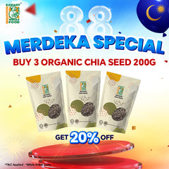 Radiant Organic Chia Seeds 200g