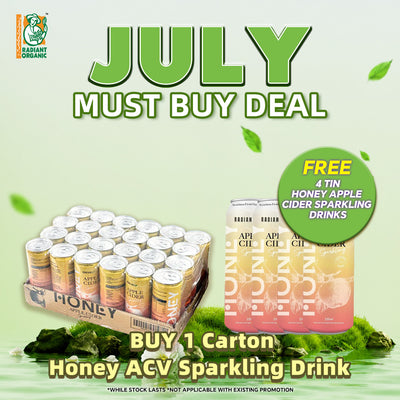 [24 cans/CARTON] Honey Apple Cider Sparkling Drink 250ml