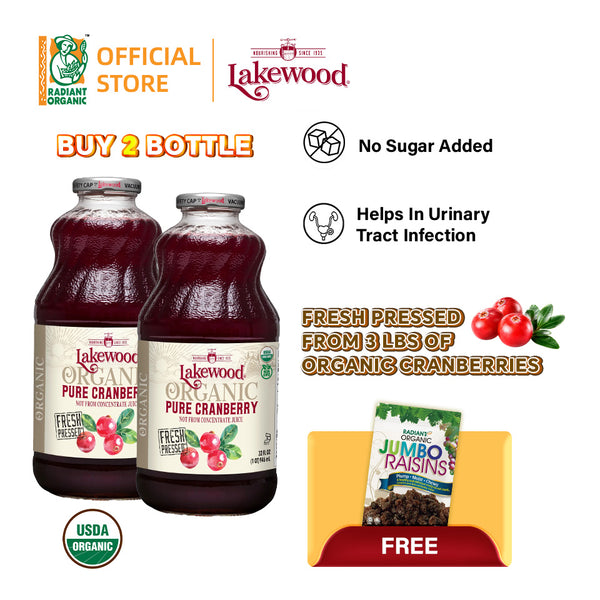 [Twin Pack] Organic Cranberry Juice
