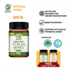 Radiant Organic NZ Bush Honey (500g) Madu Asli Halal