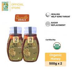 [Twin Pack] Radiant Organic Honey (500g x 2 Bottles) Madu Asli Halal