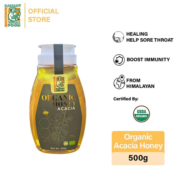 Radiant Organic Acacia Honey 500g