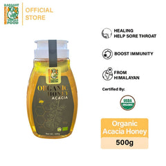 Radiant Organic Acacia Honey 500g