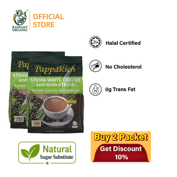 PappaRich Stevia White Coffee- 28g x 12s [Bundle of 2]