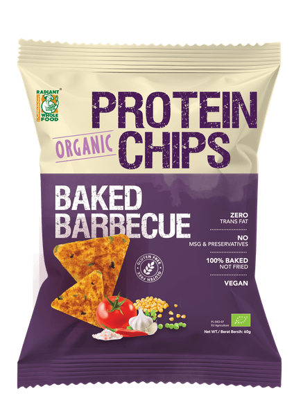Radiant Baked Barbecue Protein Chips 60g