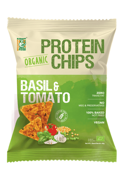 Basil & Tomato Protein Chips 60g