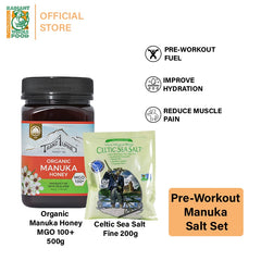 Pre-Workout Honey Celtic Salt (Manuka) Set