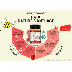 Radiant Organic Rata Honey (500g) Madu Asli Halal  Uses & Benefits