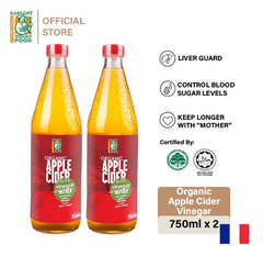 [Twin Pack] Radiant Organic Apple Cider Vinegar 750ML