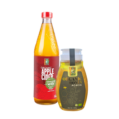 [Boss Paid] Radiant Organic Apple Cider Vinegar (750ml) & Organic Acacia Honey (500g)