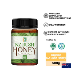 [Boss Paid] Organic NZ Bush Honey 500g