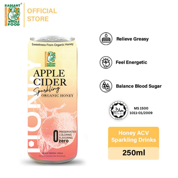 Honey Apple Cider Vinegar  Sparkling Drink 250ml