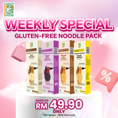 1 set Gluten Free Noodle (Millet, Rice, Brown Rice,Black Rice)