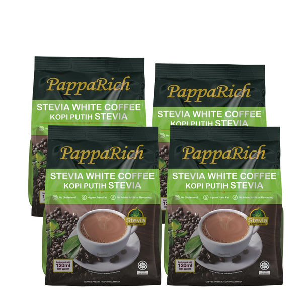 PappaRich Stevia White Coffee (30g x 12's) [Bundle of 4]