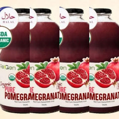[Bundle of 4]REGEN 100% Organic Pomegranate Juice 石榴汁 –Cholesterol, Heart & Skin Support, Jus Delima Organik