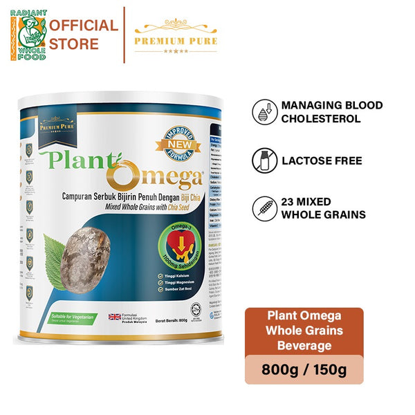 Premium Pure Plant Omega 800g - 23 mixed whole grains | Radiant Whole Food