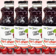 [Bundle of 4] ReGen (HALAL) Organic Pure Tart Cherry Juices 320z x 2 Bottles Drink Tart Cherry