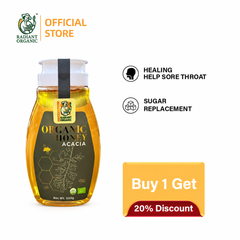 Radiant Organic Acacia Honey 500g