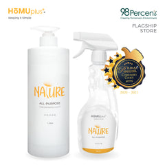 HOMUplus+ Nature All-Purpose Concentrated Liquid Cleaner 1 Litre Free Spray Bottle