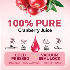 [HALAL] REGEN 100% Organic Cranberry Juice 946ml – Good for UTI & Urinary Health, Jus Cranberi Organik