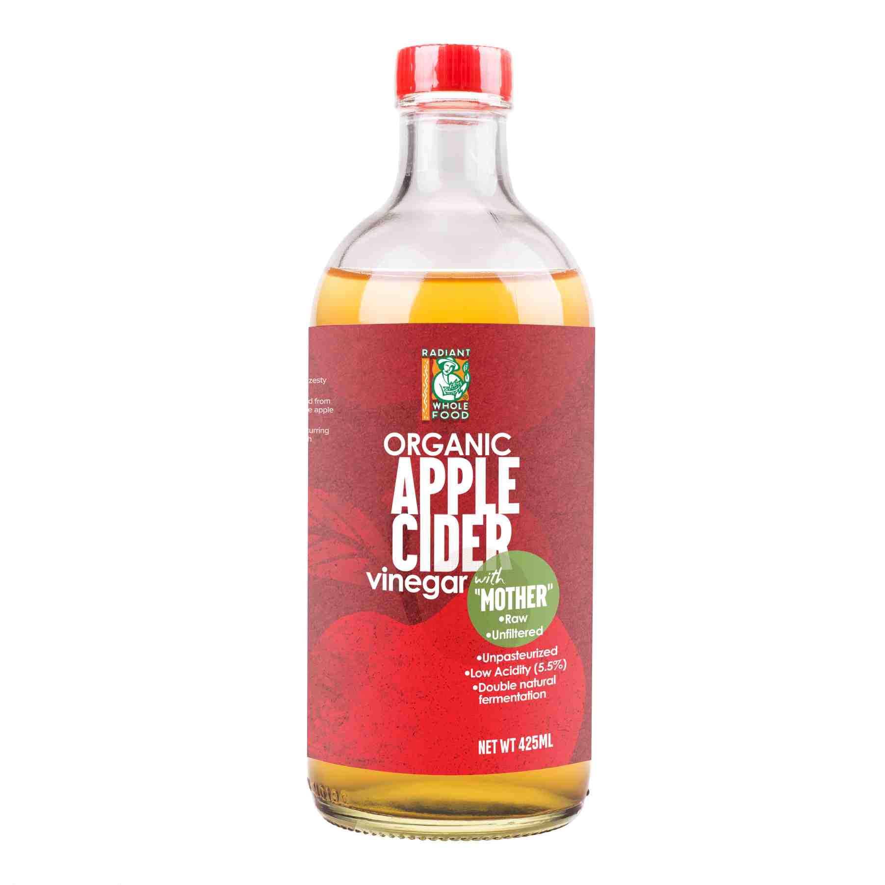Radiant Organic Apple Cider Vinegar 425ml