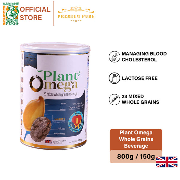 Premium Pure Plant Omega 800g - 23 mixed whole grains | Radiant Whole Food