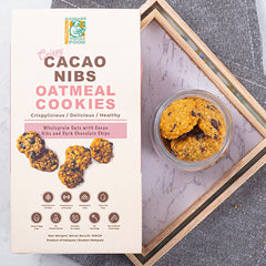 Radiant Crispy Cacao Nibs Oatmeal Cookies