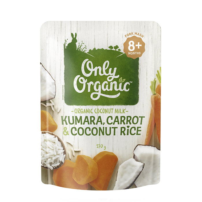 Only Organic Kumara, Carrot & Coconut Rice