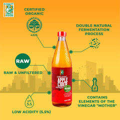 [Twin Pack] Radiant Organic Apple Cider Vinegar 750ML