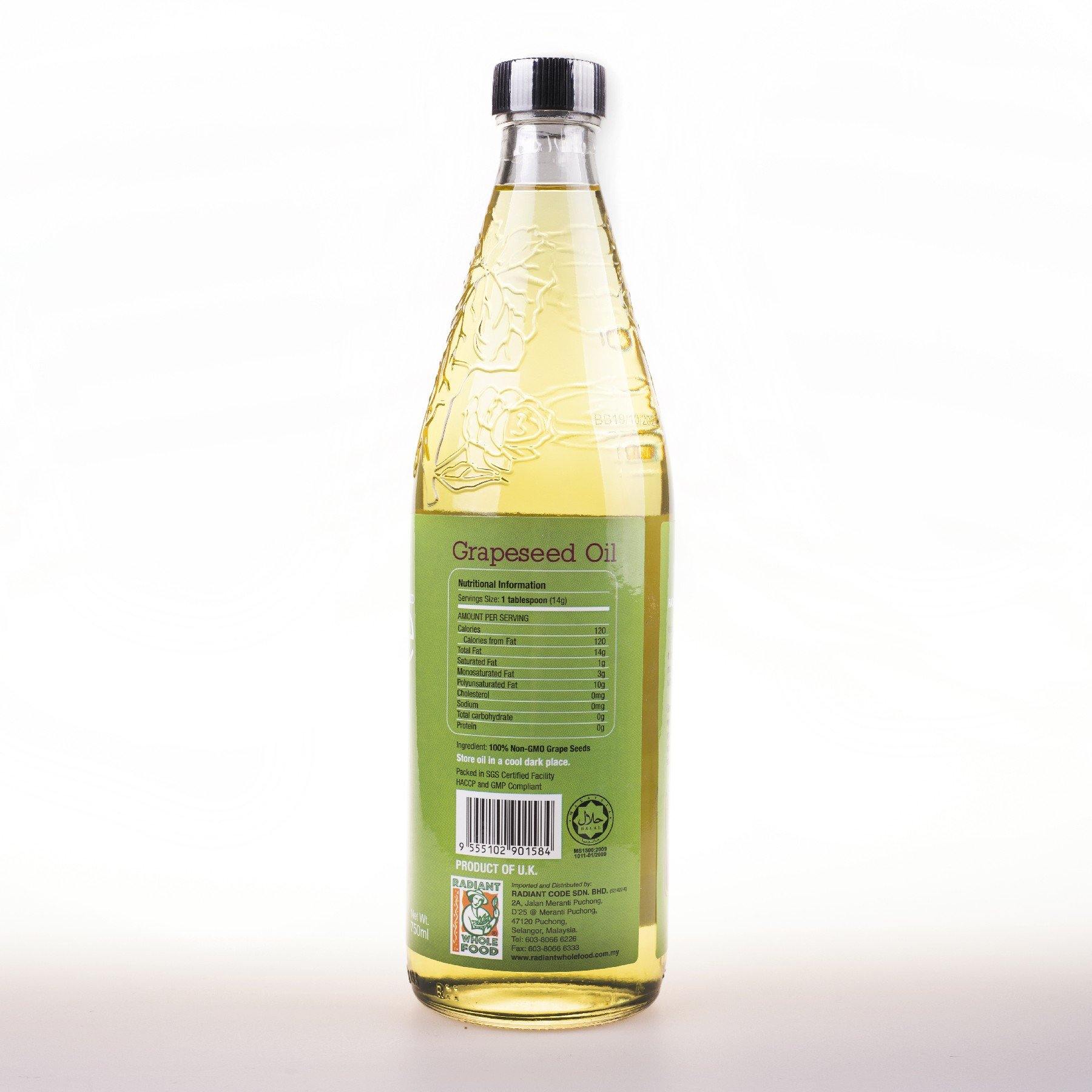 Radiant Grapeseed Oil Radiant Whole Food Organic Food Delivery KL