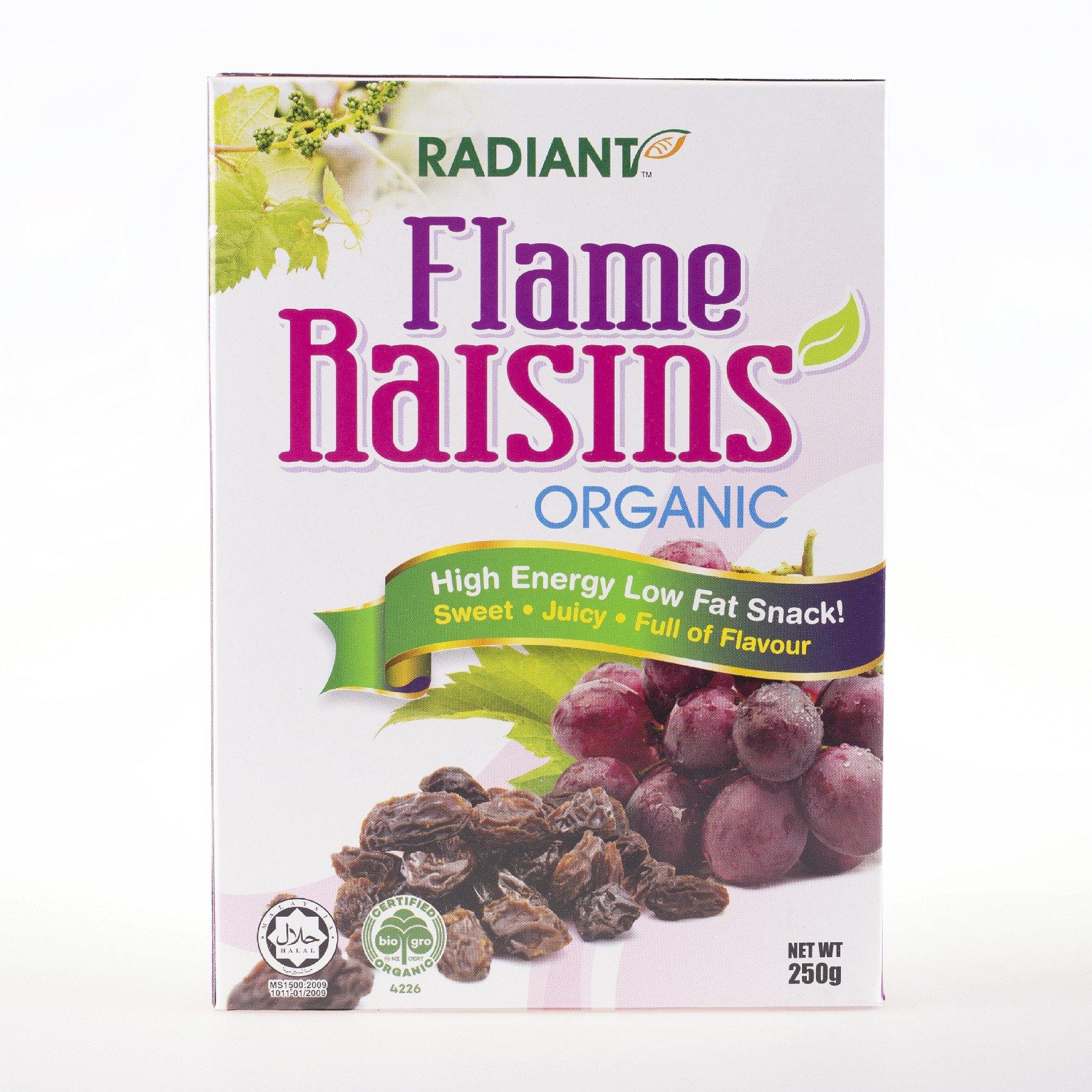 Radiant Organic Flame Raisins | Radiant Whole Food | Organic Food ...
