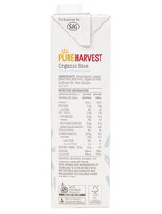 Pure Harvest Organic Rice Milk  - (Unsweetened)