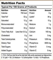 Radiant Lecithin Powder Nutrition Facts 2