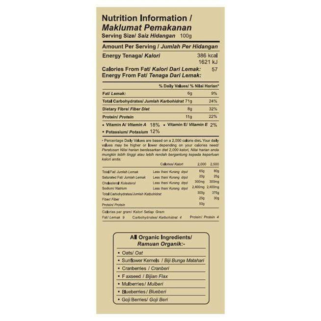 Radiant Organic Berries Breakfast Nutritions